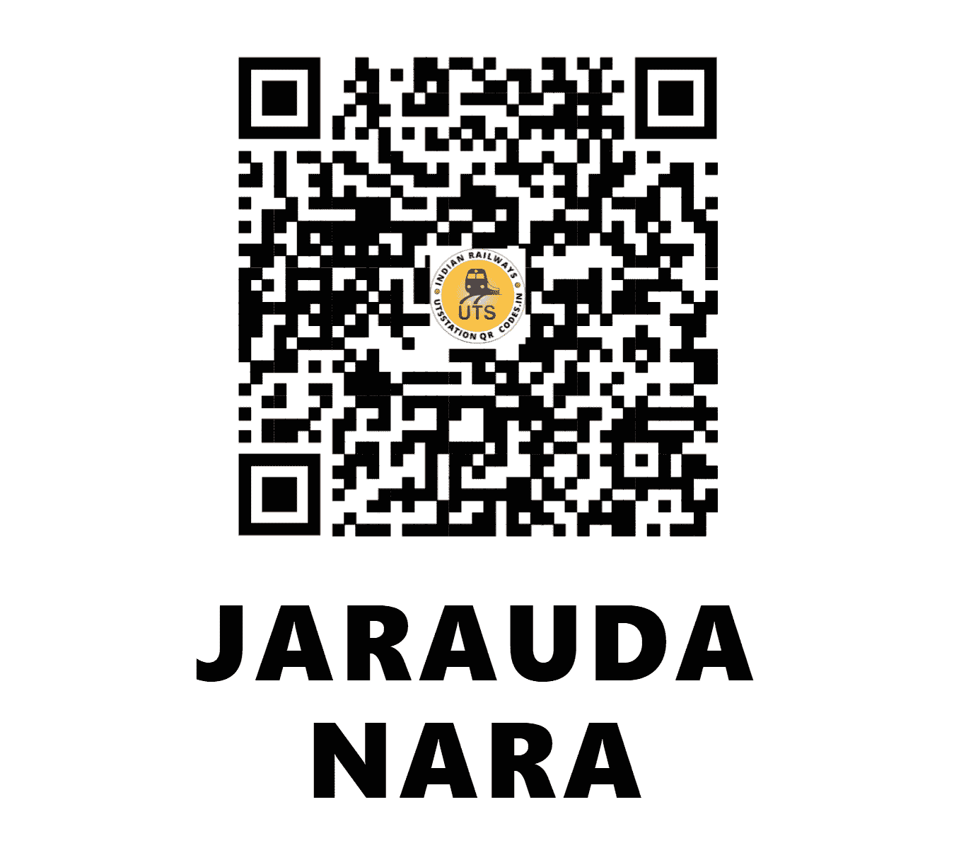 UTS QR Code for JARAUDA NARA - JDW (NR - UTTAR PRADESH)
